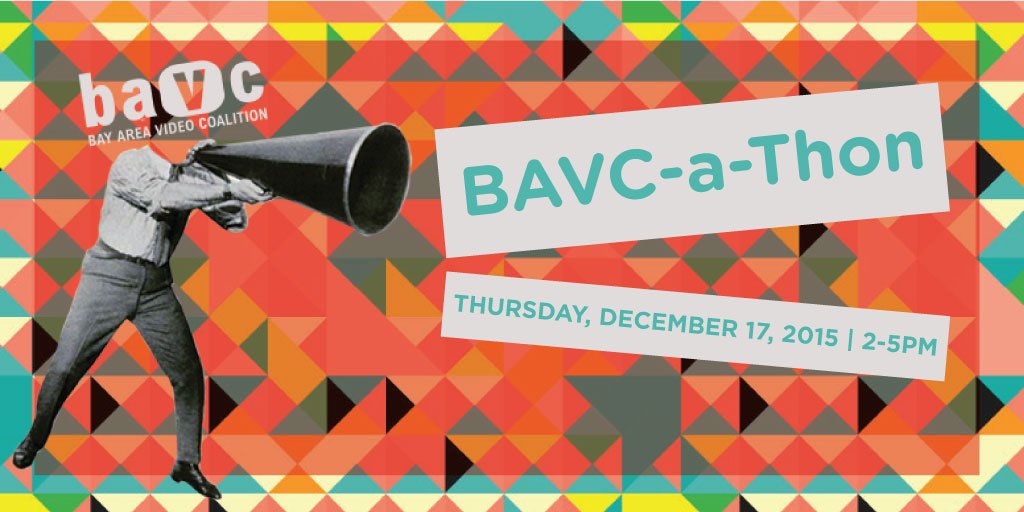 BAVCmedia's tweet photo. Mark Your Calendars - the BAVC-a-Thon is Thursday December 17th from 2-5pm!
https://t.co/wj0SinwHDd #HowDoYouBAVC https://t.co/wmSQaPGBEL