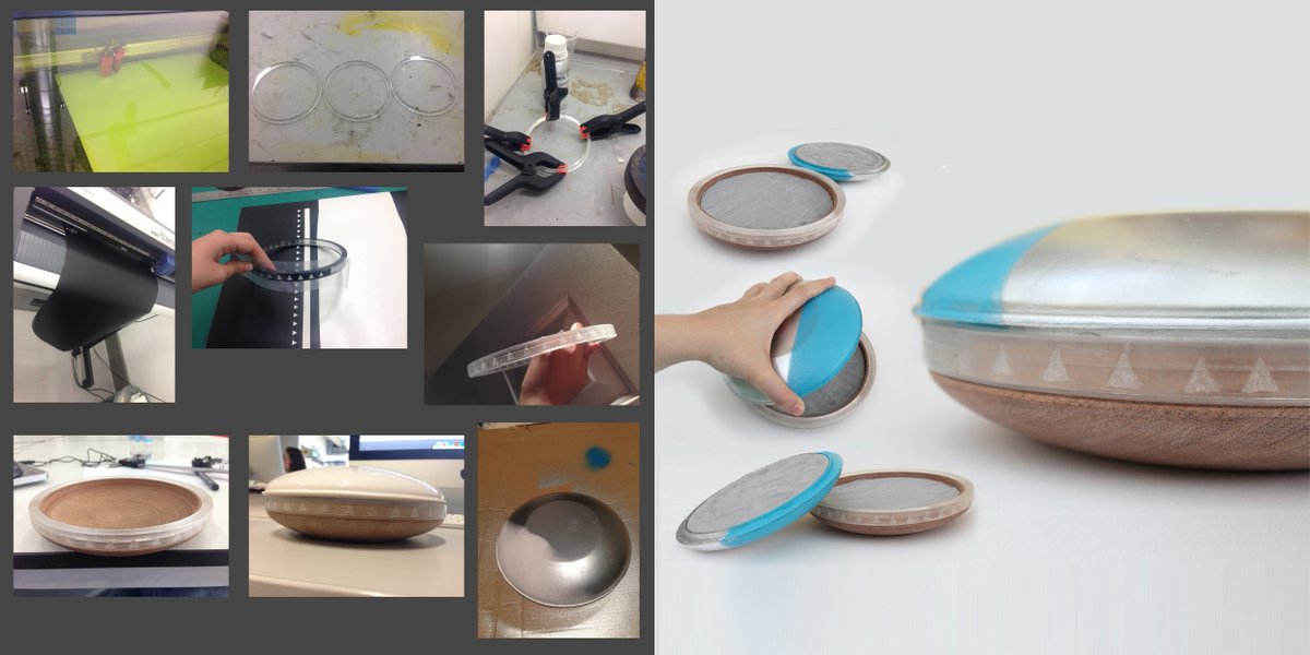 BetulSalman's tweet photo. Last year's personal speakers prototyping, I love making stuff #productdesign #speakers #prototyping #modlemaking https://t.co/arMBKy7S3e