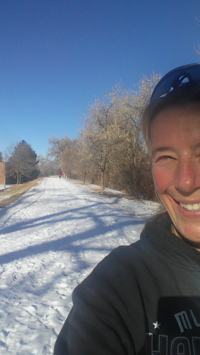 TyeTheShoe's tweet image. Taking a break from #tyes to run in blue sky and snow packed trails!  #Colorado