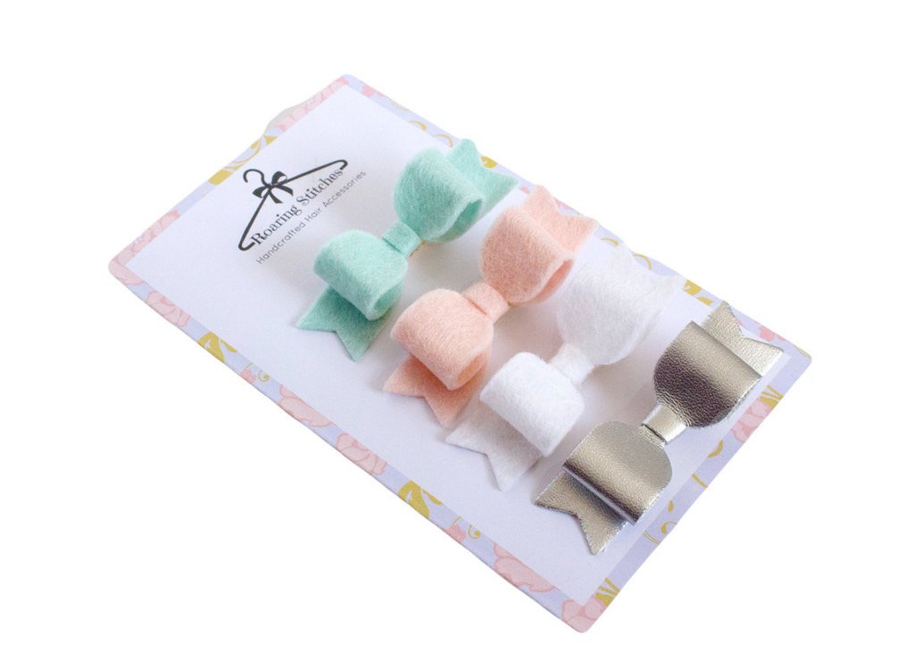 RoaringStitches's tweet photo. New item: Design your own felt &amp; leather hair clip set - felt hair bows - baby bows - pigtail bows - pig tail bows … https://t.co/jPxL7l5vCR