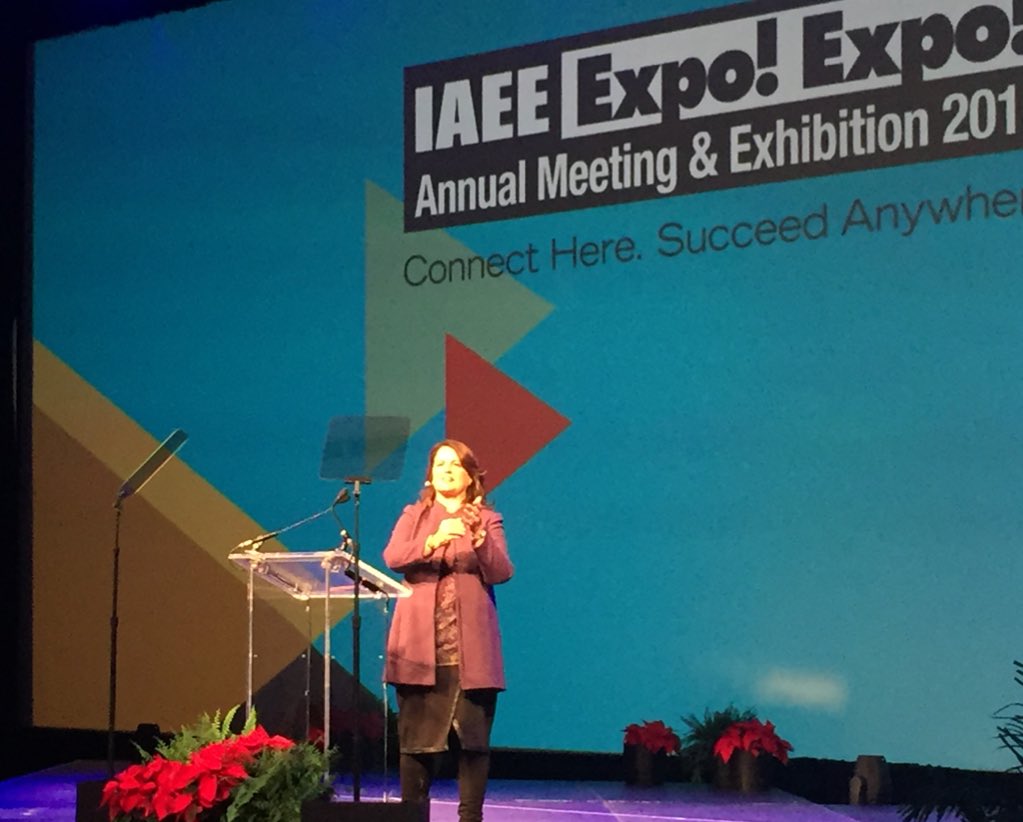 JosieCaldwell's tweet photo. Julie Smith new IAEE CHAIR. Very Proud! #GesGlobal #ExpoExpo #ExperienceGES https://t.co/CzAlnXxoLi