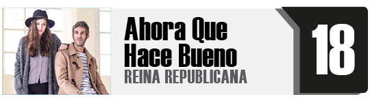 #CancionesEspañol2015
18. <a href="/ReinaRpublicana/">Reina Republicana</a> /// Ahora Que Hace Bueno
mehaceruido.com