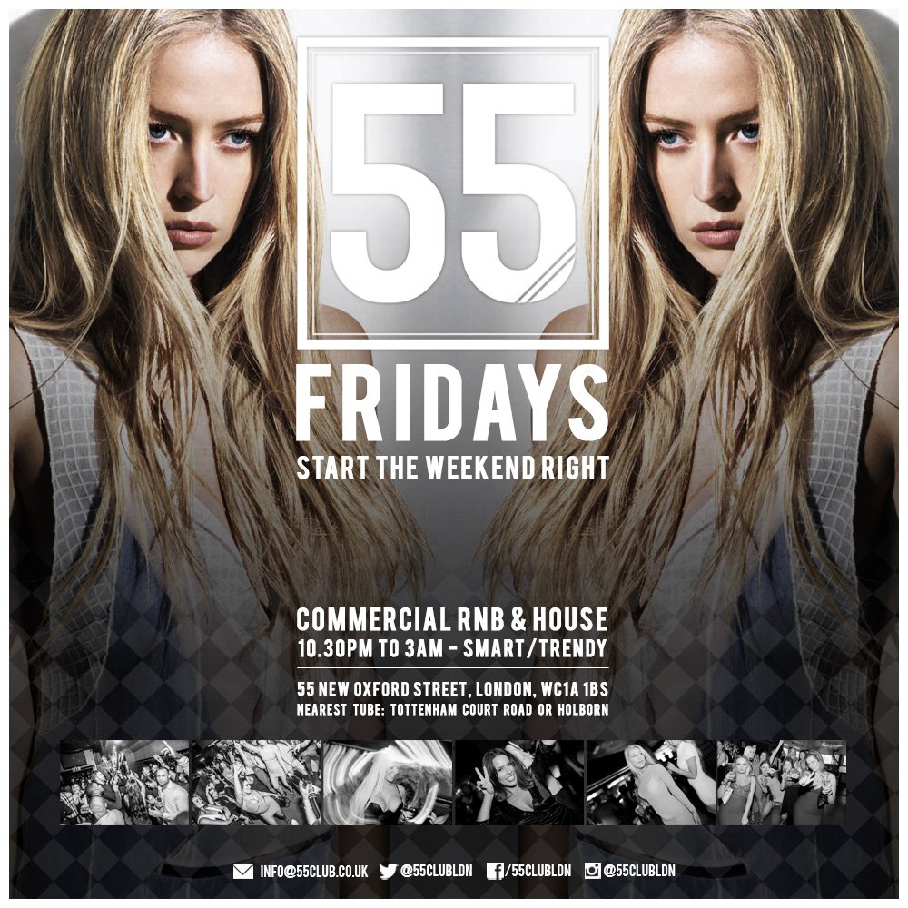 55Clubldn's tweet photo. The weekend starts tomorrow! Join the party at #55club. Birthday deals available
info@55club.co.uk or 020 7240 5580 https://t.co/wZhYVFDAh3