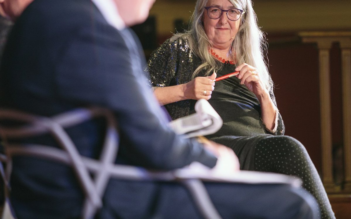 NewStatesman's tweet photo. Clash of the titans: when Boris Johnson met Mary Beard https://t.co/mTgylVV2Ej https://t.co/XL4Qj4oPoF