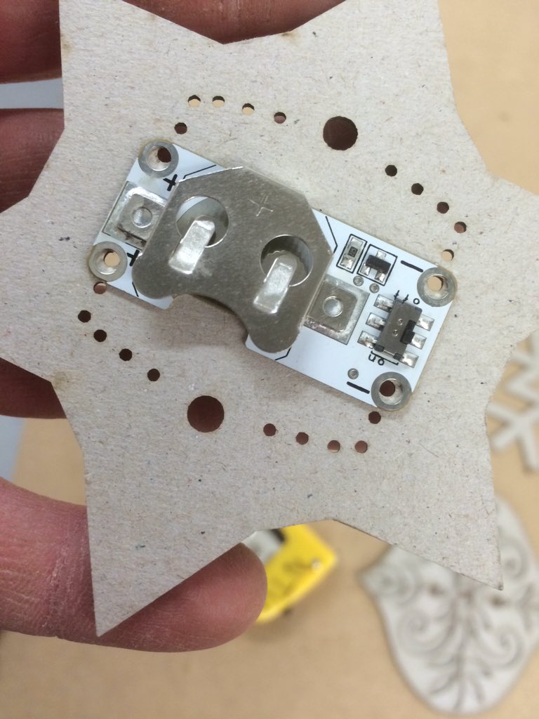 kerry_truman's tweet photo. a spot of testing with @Kitronik #etextile components.. stitch holes or no stitch holes..? #thoughts #threadguide https://t.co/mlW3h0t6mg