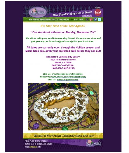 It's King Cake Time Again! Check out our latest newsletter! goem.me/1gUo