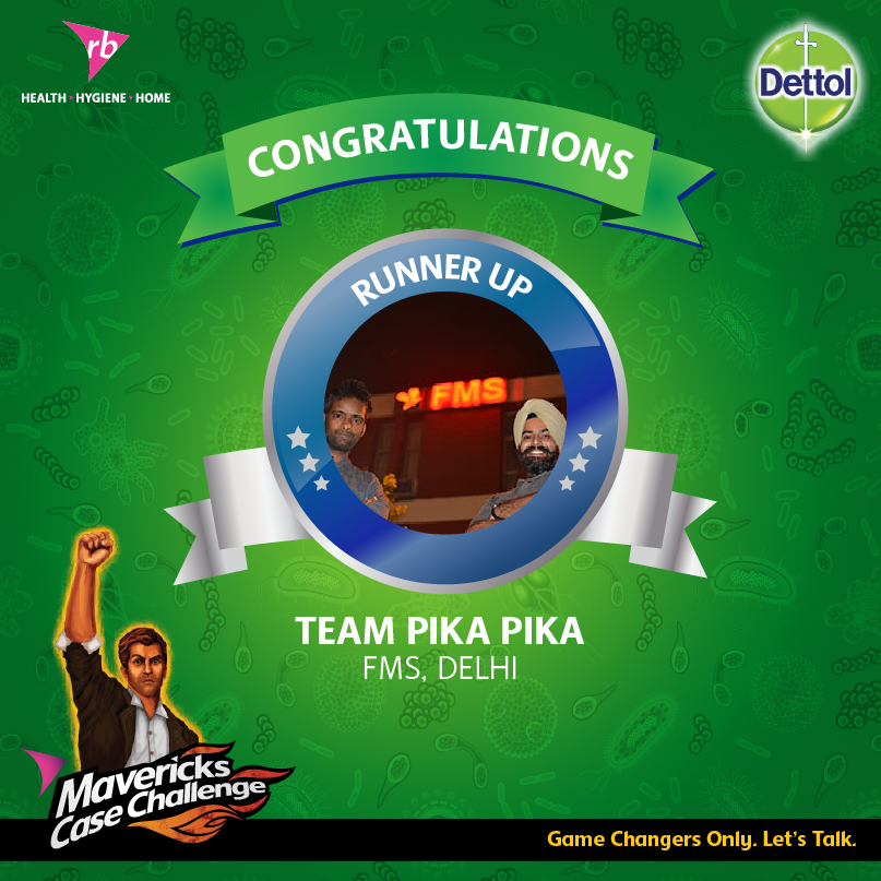 ThisIsReckitt's tweet photo. And the runners up are Team Pika Pika of @FMS_Delhi! #Congrats #RBInd https://t.co/nmjDIWPeKe
