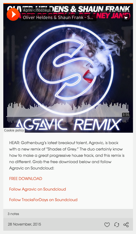 weareavantic's tweet photo. Thank you @Tracks_For_Days AWESOME support on our new remix!!! ▶https://t.co/tPEHsq26z8  #MusicforLife #EDM #remix https://t.co/YqGCUZIfXm