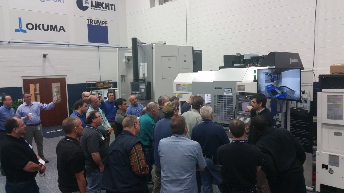 Mastercam's tweet image. Having a great day with @macdaceng @OkumaAmerica ISCAR for the Dynamic Motion presentation #dynamicmotion