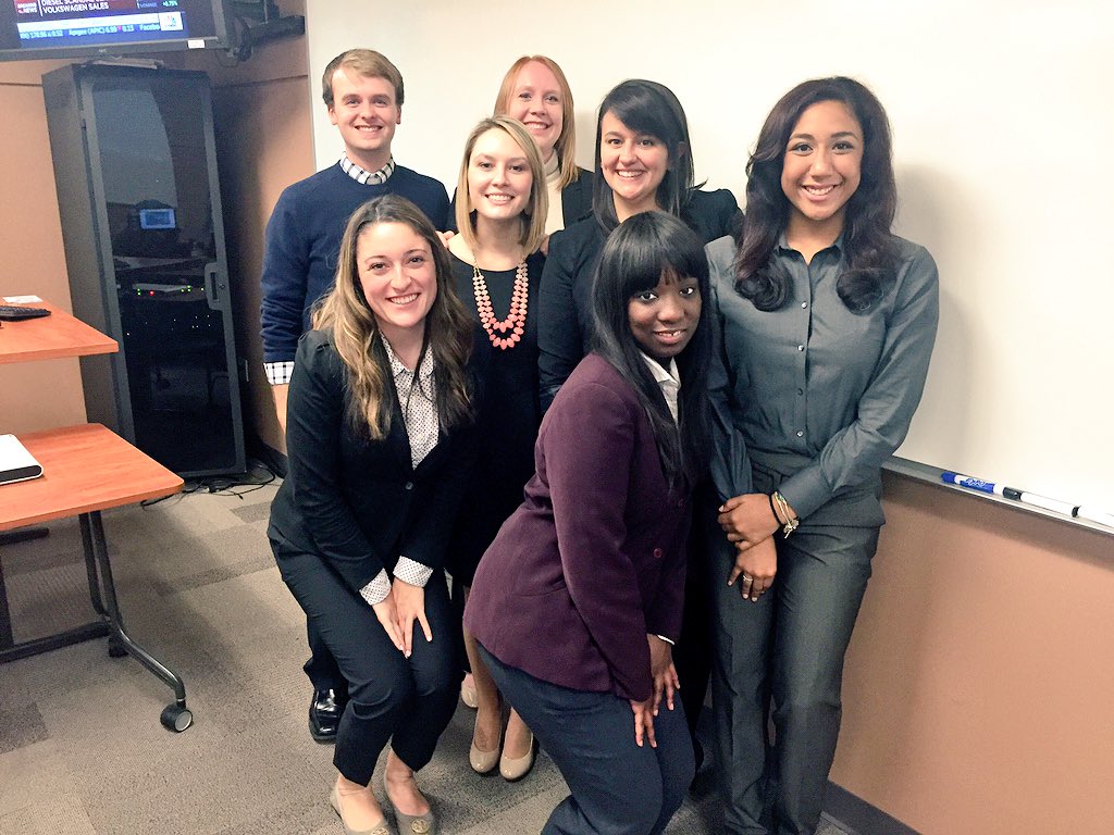 SuperSevenBloom's tweet photo. Super Seven is finishing the semester strong! Presenting our E-marketing plan for @BlandensBadBBQ !🐷 #mktg331 https://t.co/bAblMI3ORy