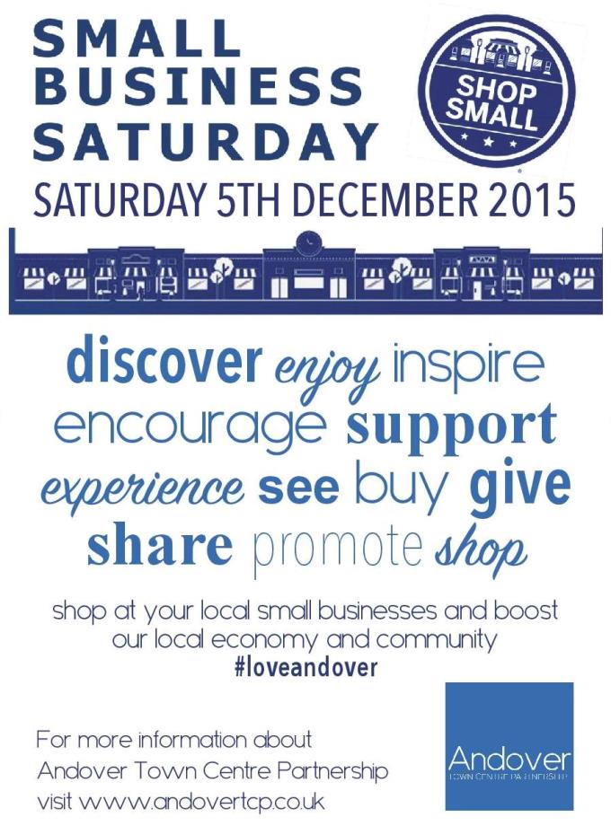 AndoverUK's tweet photo. Special offers from local businesses this Small Business Saturday #sbs2015
https://t.co/zSkcdD8HcQ https://t.co/vS1KL9PnGW