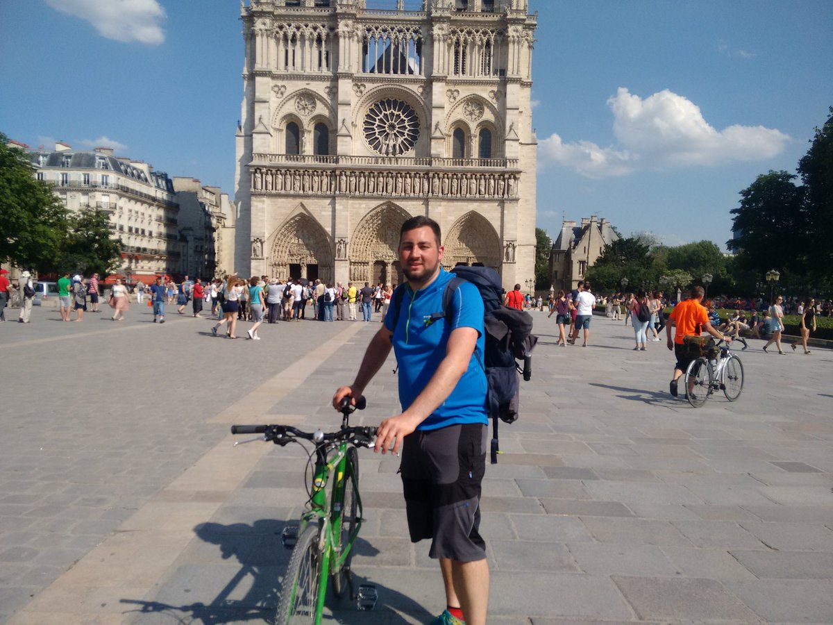 d99q0's tweet photo. @gadventures A6 #MeritChat 5 days cycling from Sussex to Paris in June - not as easy as I thought, but I made it https://t.co/x9SNVlc2t1