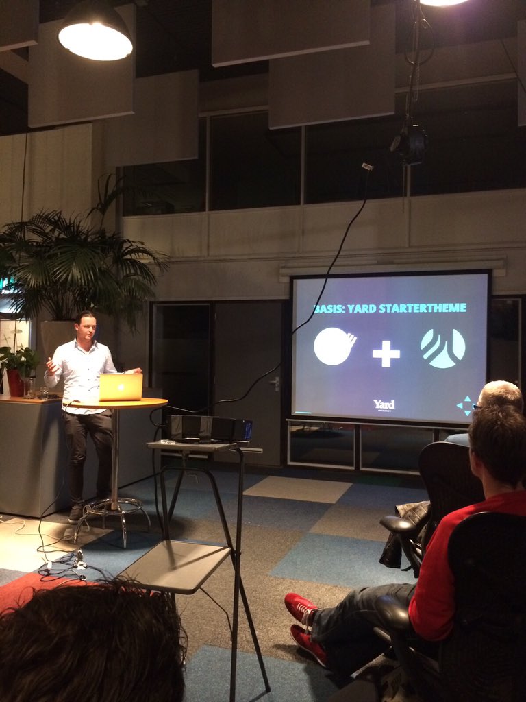 YardInternet's tweet photo. 'Theme Development' binnen #WordPress. Collega @s_ferdie deelt zijn kennis tijdens de @wpm030 WordPress Meetup https://t.co/8rYqmiCnbf
