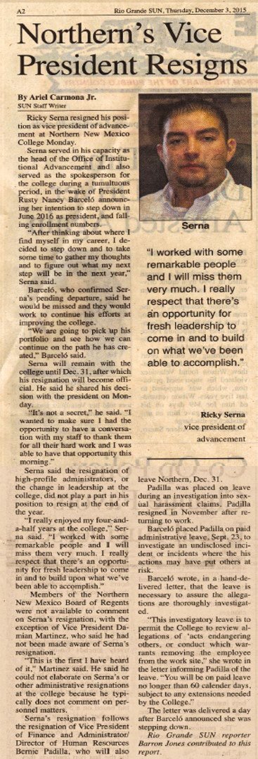 EditorNNMCSG's tweet image. Article f/ @rgsun on resignation of #NNMC VPSerna. PresBarcelo announced early retirement&amp;amp;HR Dir Padilla was removed