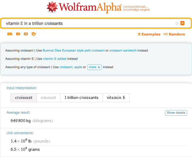 C'mon vitamin E! Help fight the stretch marks on our expanding girths!
wolfr.am/1dt4eDE