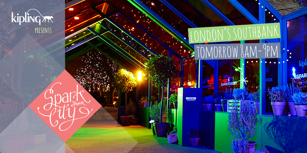 Tomorrow <a href="/thomasinamiers/">thomasinamiers</a> sparks London with a colourful greenhouse. See u there? #sparkyourcity
