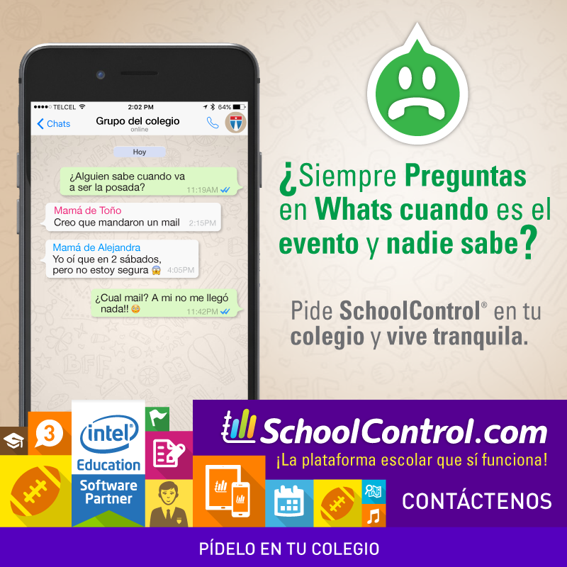 schoolcontrol's tweet photo. Mantente informado de los eventos del colegio 24/7 y vive con tranquilidad.
#educación #Padres #schoolcontrol https://t.co/f6J2ycTQcZ