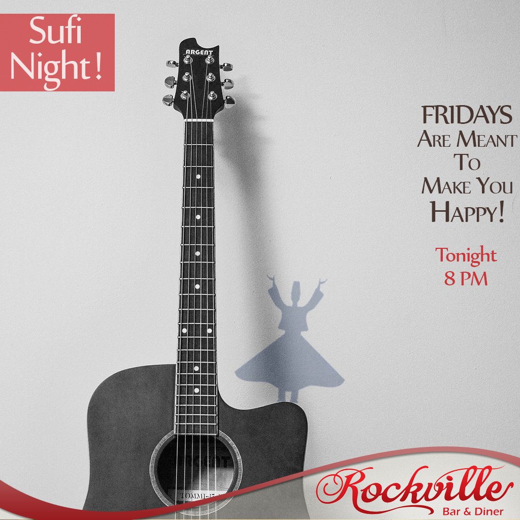 Rockville_Bar's tweet photo. Make your #Friday beautiful with amazing #Sufi music at #Rockville tonight! :) #PerfectWeekend https://t.co/rGubSoI4kM