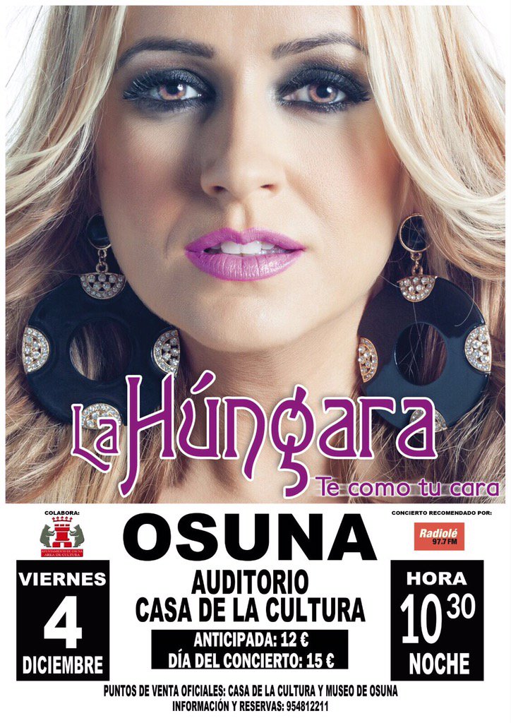 Os espero en Osuna,no me faltéis mil besos😘😘😘😘