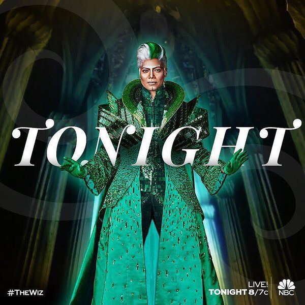 MaraBrockAkil's tweet photo. #TheWIZ Is LIVE TONIGHT on @NBCTV #TheColorIsGreen 💚 CONGRATS!! https://t.co/qcP1xiSL25