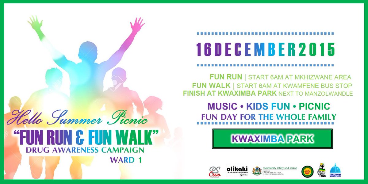djgrut's tweet image. WED 16 DEC | #HelloSummerPicnic #FunRunFunWalk + Music • Kids Fun • Picnic | KWAXIMBA PARK cc @ANCKZN @eThekwiniM