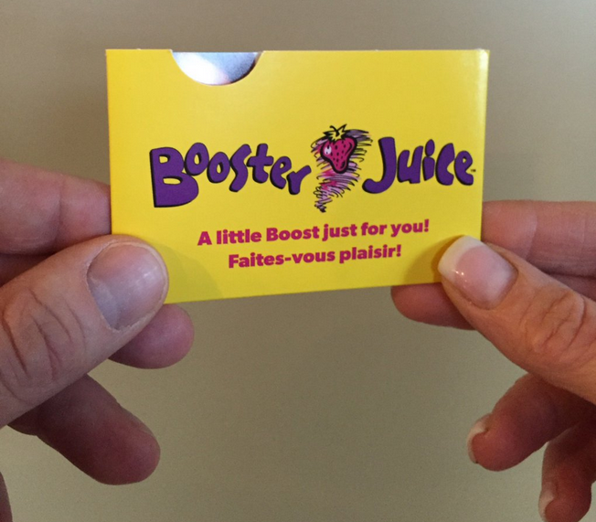 boosterjuice's tweet photo. Hey Canada, a $100 gift card giveaway starts NOW
Retweet + follow us to enter for the chance to win!
#JustForYou https://t.co/t2DZjwZQup