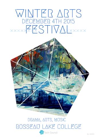TechCouncilTE's tweet image. Posters for the Winter Arts Festival!