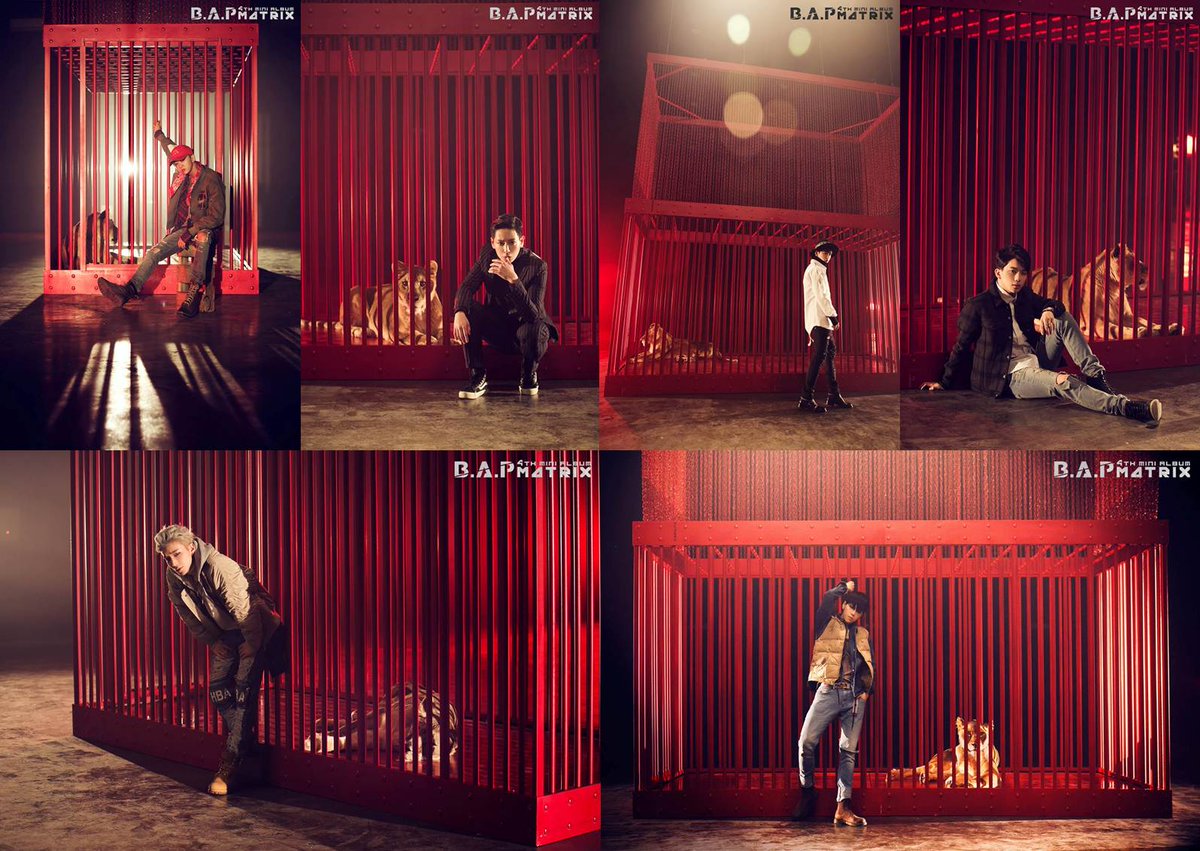 allkpop's tweet photo. B.A.P give their thoughts on working with a lion for their MV https://t.co/J4jTHfXpDR https://t.co/wxoqWVYxjf