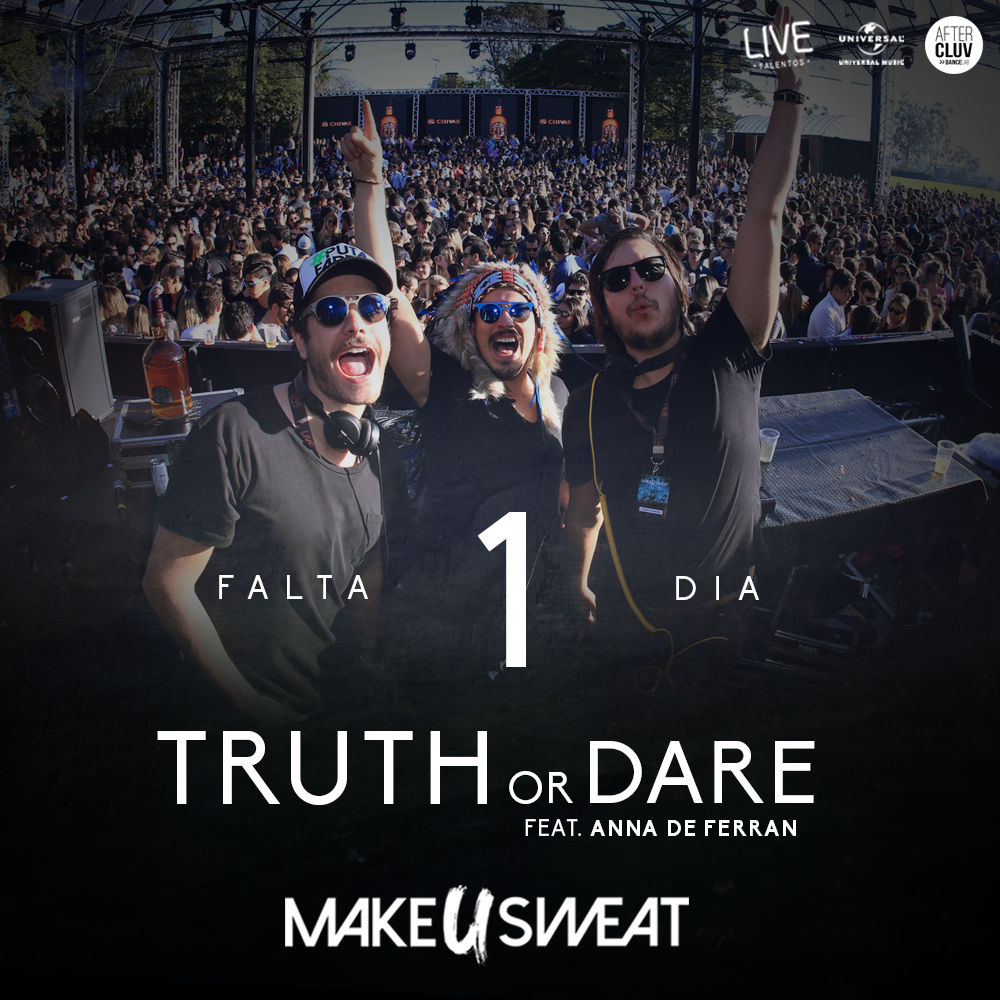Make U Sweat (@makeusweatmusic) on Twitter photo Só mais um dia! Não vemos a hora de mostrar pra vocês! "Truth or Dare" feat <a href="/AnnadeFerran/">Anna de Ferran</a>! Ficou irado #makeusweat Só mais um dia! Não vemos a hora de mostrar pra vocês! "Truth or Dare" feat <a href="/AnnadeFerran/">Anna de Ferran</a>! Ficou irado #makeusweat