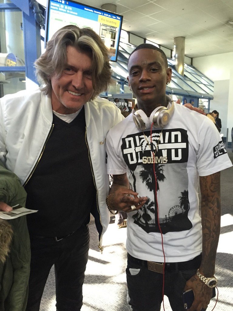 RobinsJeans's tweet photo. #RobinsJean Robin Chretien and @souljaboy snapped a quick pic at LAX after a random run in #LoveAndHipHopHollywood https://t.co/mZAYxIUiMe