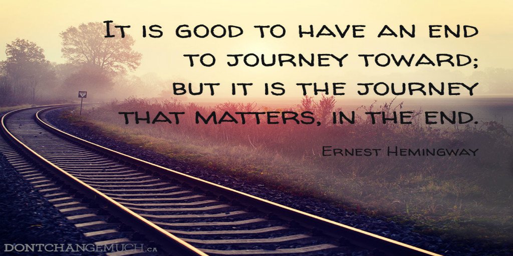 robbierepublic's tweet photo. "It is good to have an end to journey towards; but it is the journey that matters, in the end."
- Ernest Hemingway https://t.co/etRcwOhhUV