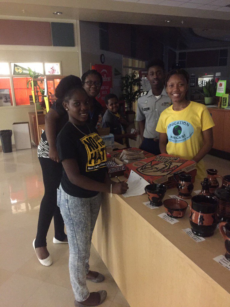 Our Avid students working hard to raise funds for Education Rocks. #bali #educationforall