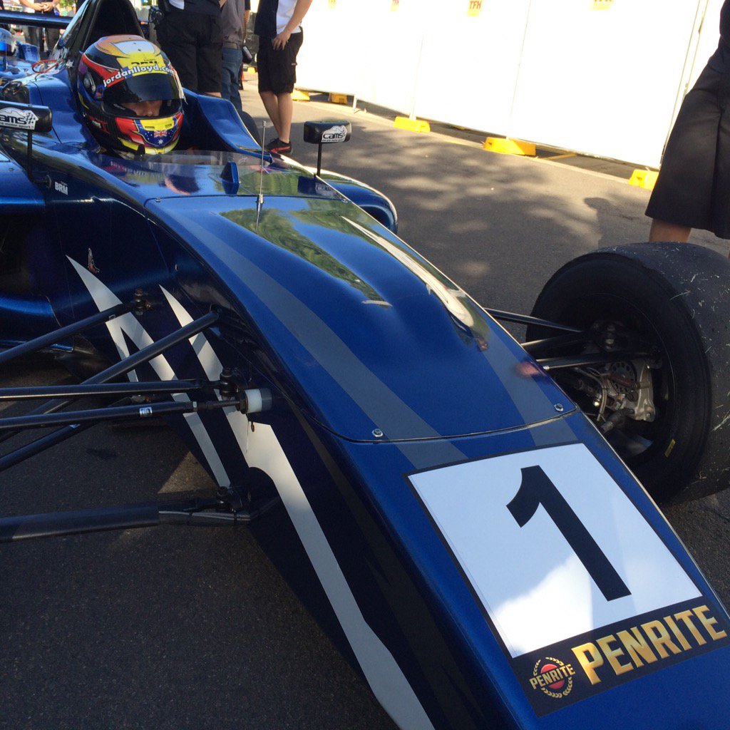 Formula4AU's tweet photo. .@JordanLloyd94 rocking the Number 1 on his @team_BRM #F4AU #Formula4AU #Formula4 #F4 #V8SC https://t.co/jzjry9sJe5