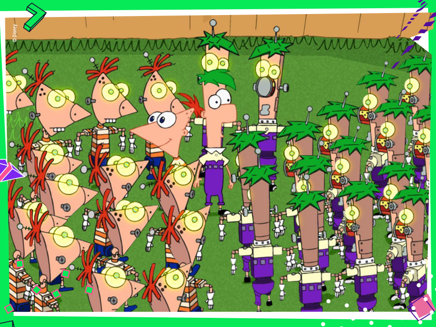 DisneyXdes's tweet photo. ¿Hay más Phine-Androides o Ferb-Robots? #PhineasYFerb https://t.co/mZ3BnPhlRs
