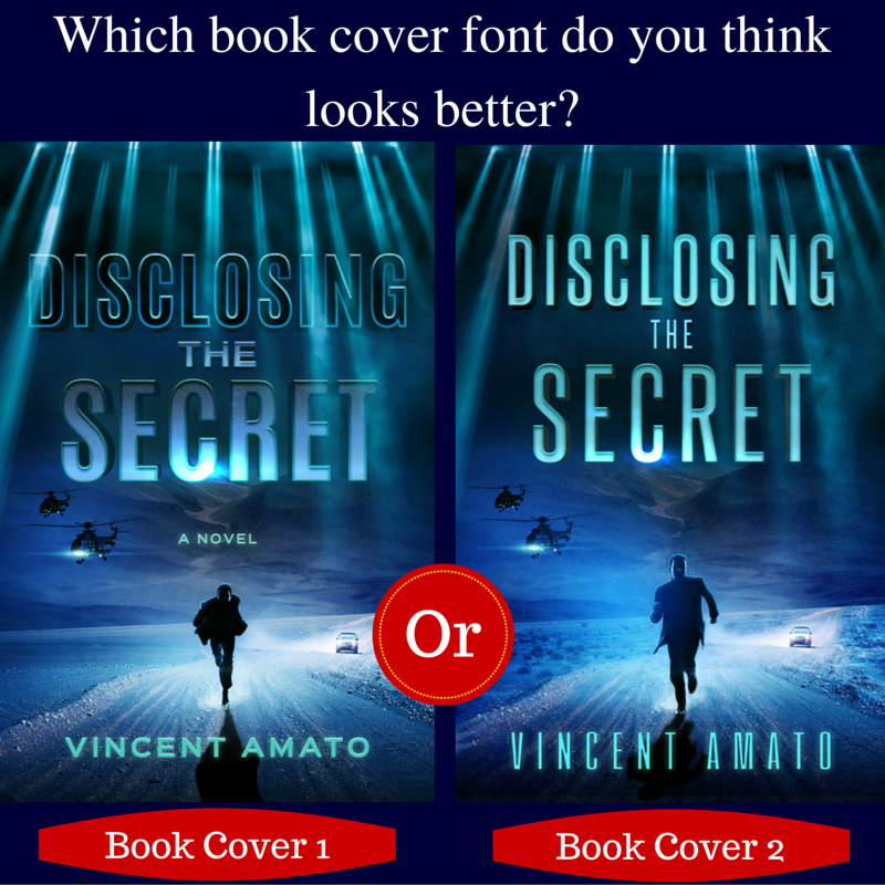 Guys, help me decide which font looks better for the cover of new upcoming #scifi #novel, Book Cover 1 or Cover 2?