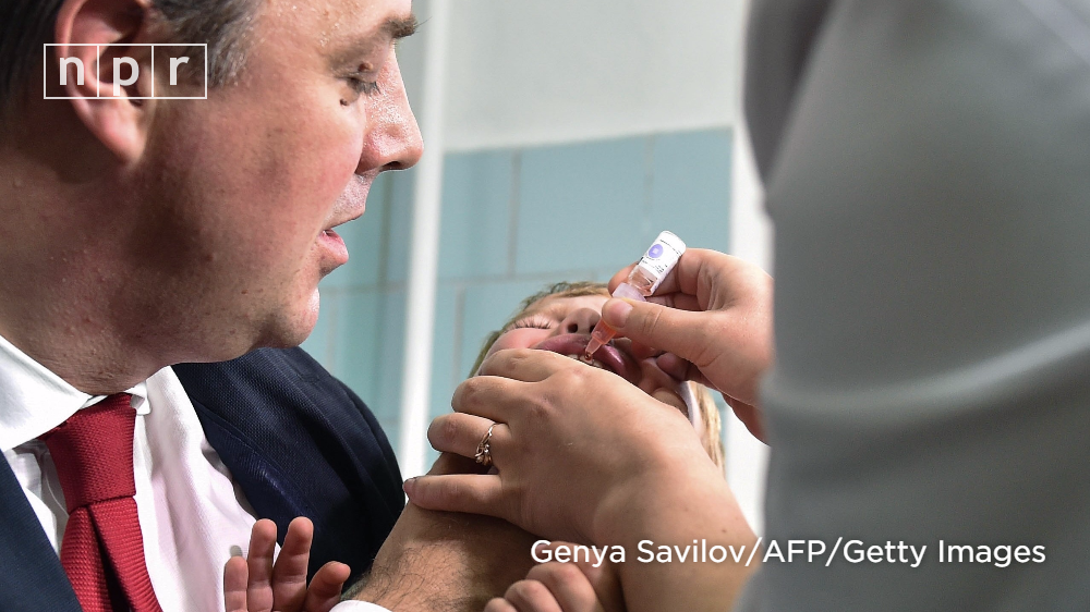 NPR's tweet photo. .@WHO asks Ukraine to declare a state of emergency. The reason? Polio. https://t.co/UpOzZRdOCV @NPRGoatsandSoda https://t.co/NyIaOaCFvS