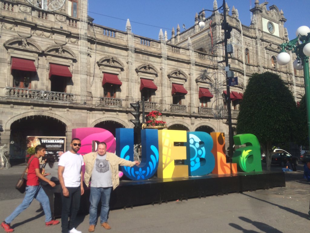 GedFeltham's tweet photo. We are in Puebla now so that means cemintas and  chiles en nogada to eat! Not for @CieloBlancoUK  menu too weird https://t.co/J0UJX5rmyJ