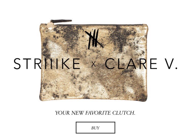 CLUTCH THIS CLUTCH
Available exclusively on our website and our Beverly Hills store.
#clarev #streichersisters