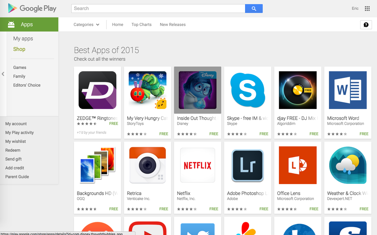 tomarnoy's tweet photo. ZEDGE is one of the Google Play Best Apps of 2015. Great way to end a fantastic year for ZEDGE. https://t.co/8IwsLeNFgn