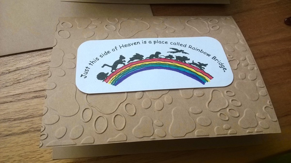 AlwaysnBlossom's tweet image. Rainbow Bridge greeting card with envelope Poem inside stationary … etsy.me/1gYYbk2 #Etsy #DecorativePattern