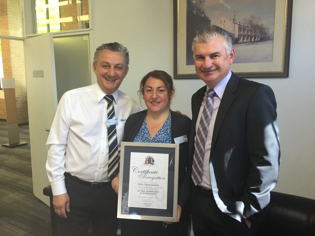 30 years at ANZ congratulations Vicky Zaharopoulos!