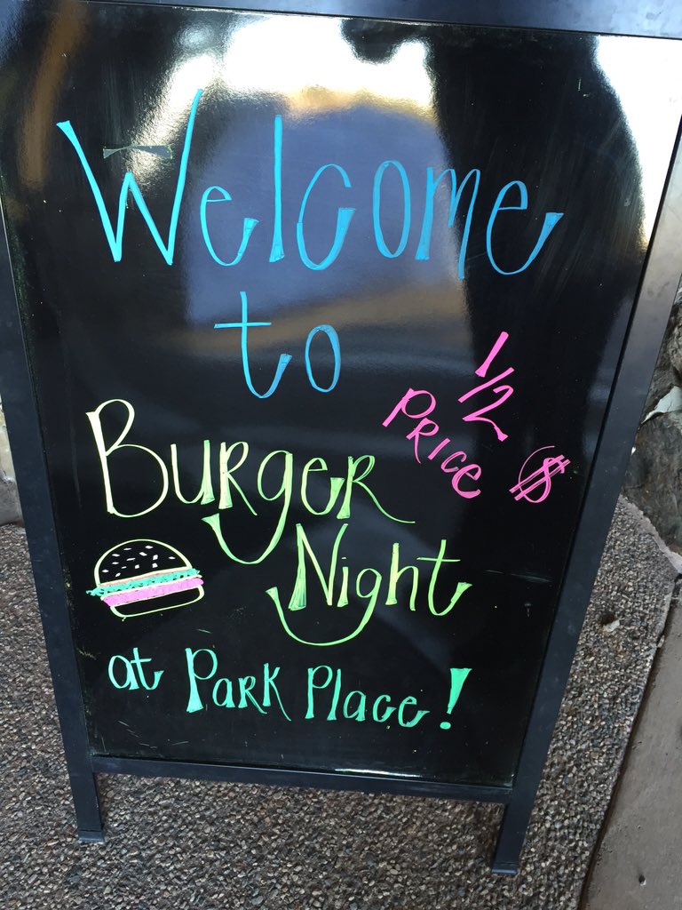 ToreyONeill's tweet photo. Come join us at @RidgeCPN for 1/2 price burger night!! #TNF #ParkPlace https://t.co/T57xjTVn2a