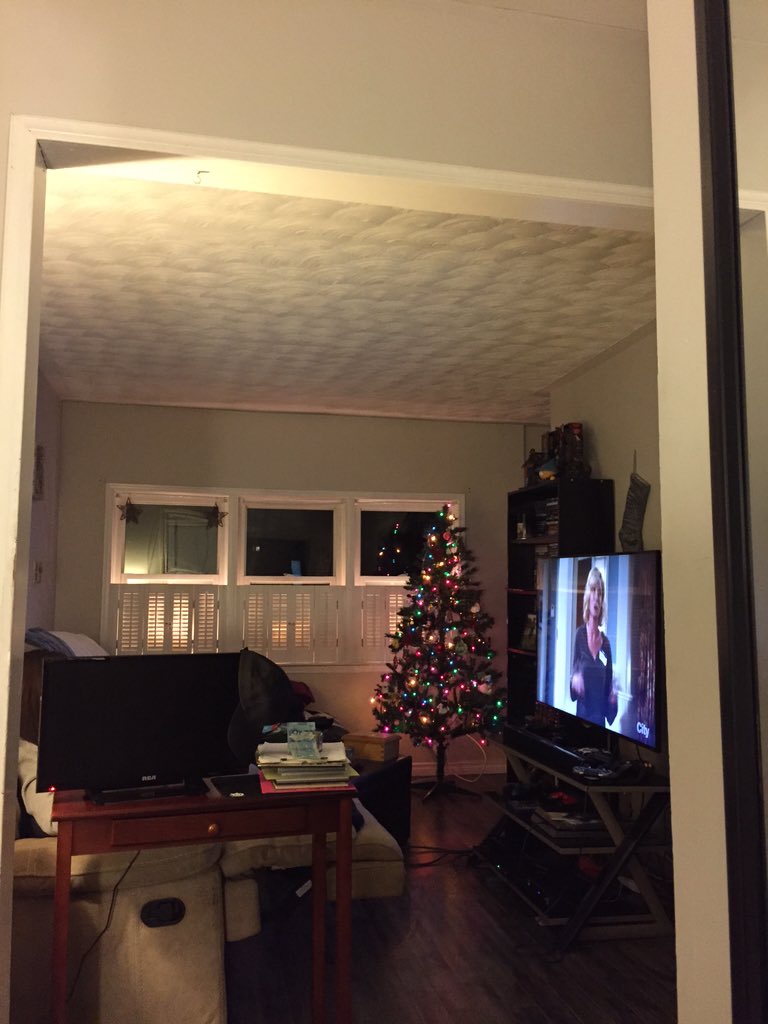 JohnKearley's tweet photo. Christmas tree is finally up #MerryChristmas https://t.co/dq9Ost0uPE