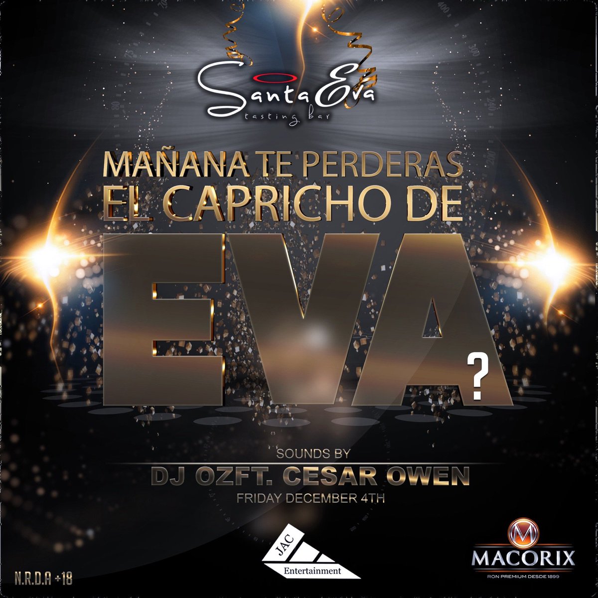 Jac_Events's tweet image. Mañana! No le falles Eva! @santaevard beats by #djoz &amp;amp; @cesarowendj #indiedance #openformat invita @ronmacorix