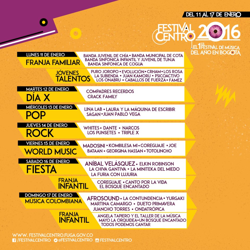FestivalCentro's tweet photo. #FestivalCentro2016 #VuelveAtuCentro les contamos que pueden comprar ya sus entradas en https://t.co/3Hwm1iqked https://t.co/TDAdwwIA0L