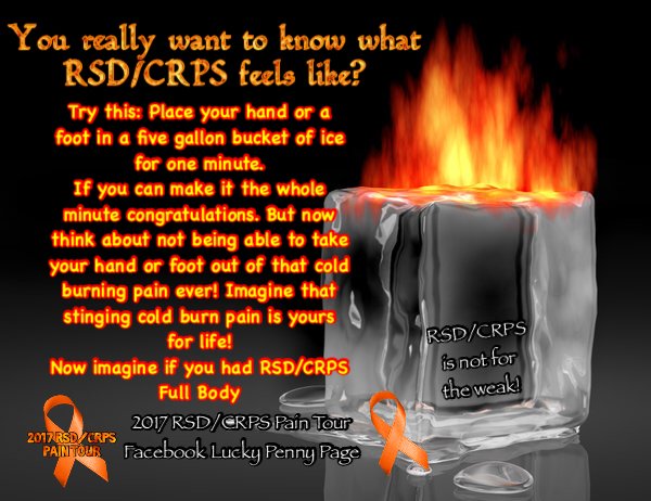 LuckyPenny_CRPS's tweet photo. Who is going to step up top the #RSD/CRPS #Challenge ? #VolunteersNeeded #painworks #2017paintour https://t.co/WUDc0o1Kqu