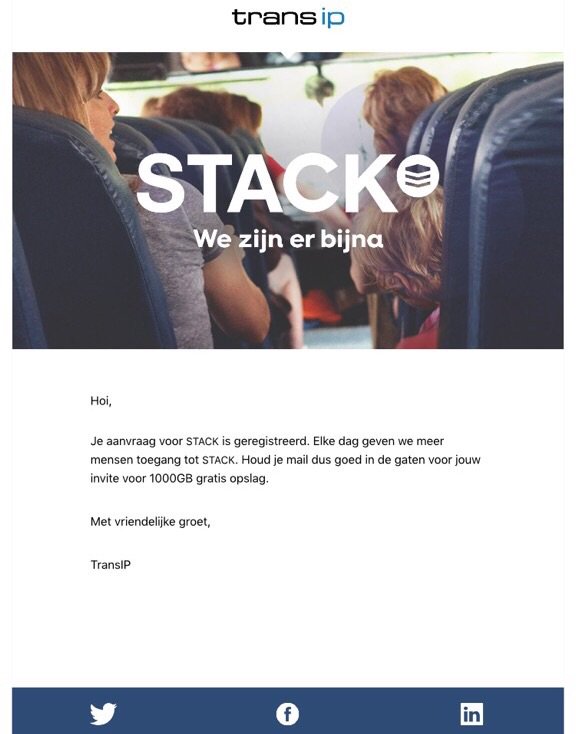 marquer's tweet image. Hallo @TransIP ! Ik sta sinds 30/10 in de rij voor een Stack account, ben ik bijna aan de beurt??? Thanks.