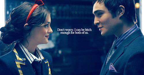 #gossipgirl #GossipGirl #ChuckBass #BlaireWaldorf # EdWestwick #bitch