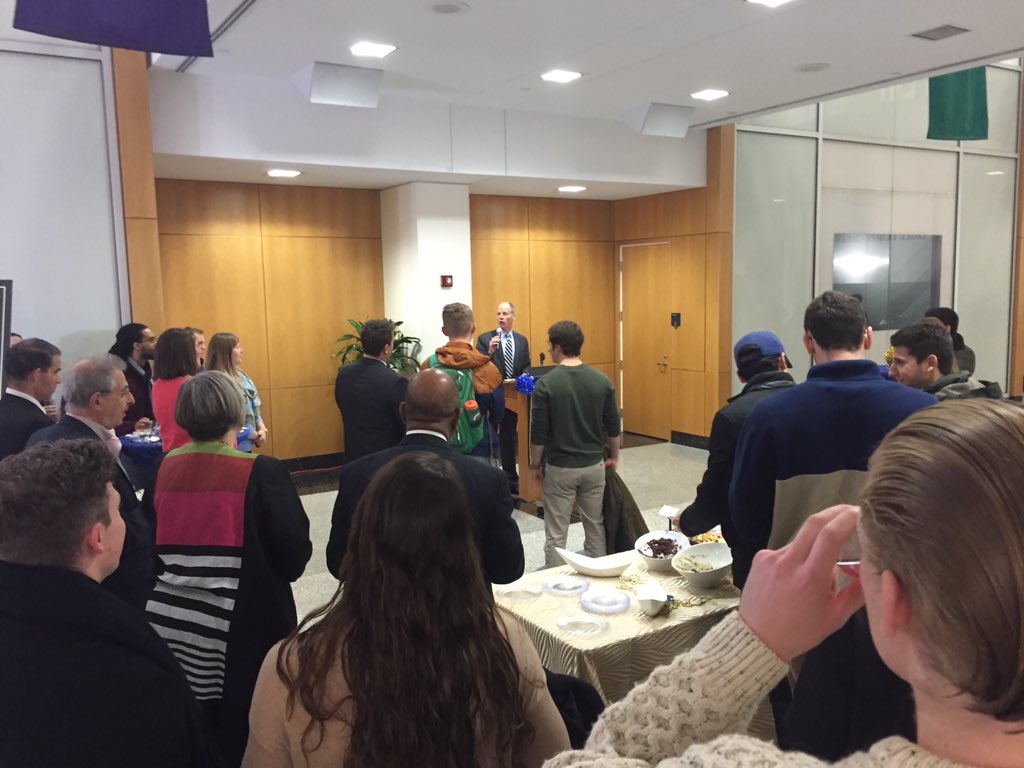 Dean Moreson speaking at Senior Appreciation Night!