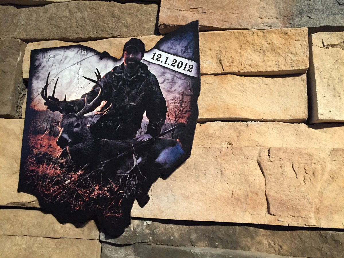 Awesome #deerhunting plaque from my first #shotgunbuck, back in 2012.  Best of luck this #gunseason!